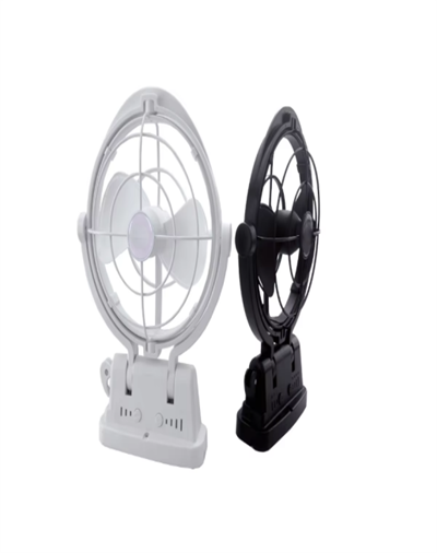 High Quality Good Ventilation RV Accessories Home Electric Fan Camper Fans 12 And 24V 360 Degree Airflow RV Fan Black Or White
